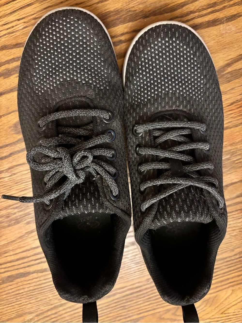 Women’s Black Knit Athletic Sneakers